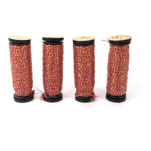 Kreinik Metallic Thread for Stitching Golden Pimento #5805 - 1/16 Ribbon 4x10M